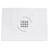 Ersetzen Sie Ihr Logo Große Geschenktüte (Vorderseite)