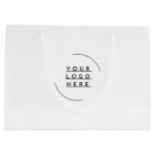 Ersetzen Sie Ihr Logo Große Geschenktüte (Rückseite)
