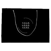 Ersetzen Sie Ihr Logo Große Geschenktüte (Rückseite)