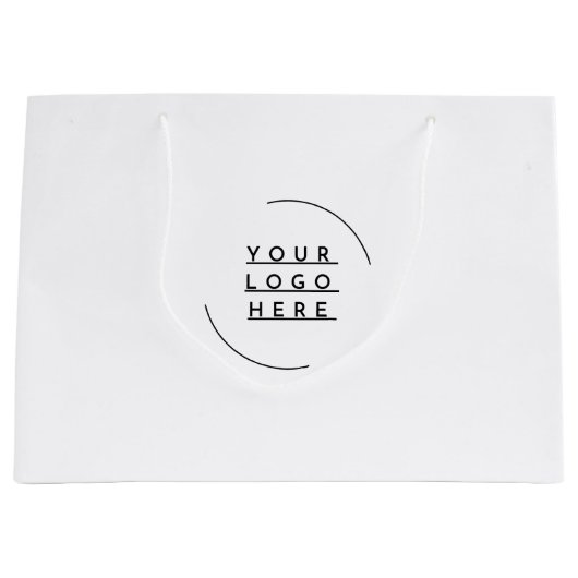 Ersetzen Sie Ihr Logo Große Geschenktüte (Vorderseite)