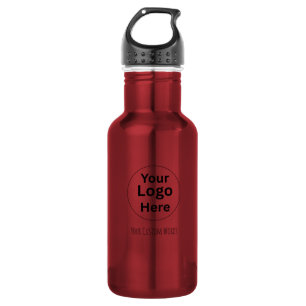 Ersetzen Sie Ihr Logo & Text Edelstahlflasche