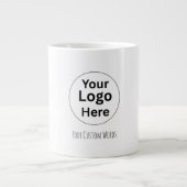 Ersetzen Sie Ihr Logo & Text Jumbo-Tasse (Vorderseite)