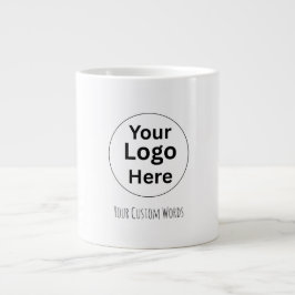 Ersetzen Sie Ihr Logo & Text Jumbo-Tasse