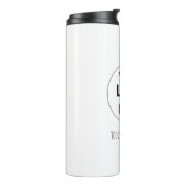 Ersetzen Sie Ihr Logo & Text Thermosbecher (Nach links gedreht)