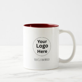 Ersetzen Sie Ihr Logo und Ihren Text Zweifarbige Tasse