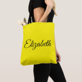 Ersetzen Sie Ihren eigenen Namen Elegantes Script  Tasche (Von Nahem)