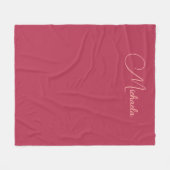 Ersetzen Sie Ihren Namen Moderne Vorlage Viva Mage Fleecedecke (Vorderseite (Horizontal))