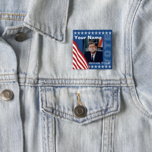 Ersetzen Sie Kampagnen-Schablone des Foto-| Button (Beispiel)