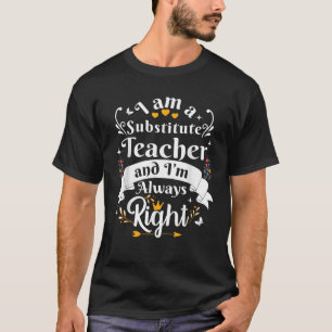 Ersetzen Sie Lehrerin immer Recht Frauen Funny Sch T-Shirt
