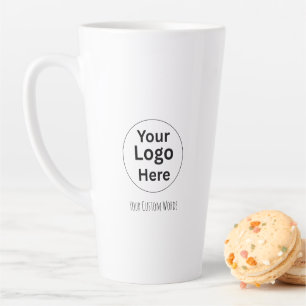 Ersetzen Sie Logo & Text Custom Latte Tasse Person