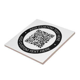 Ersetzen Sie mit Ihrem eigenen hochgeladenen QR-Co Fliese