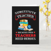 Ersetzen von Lehrern, weil selbst Lehrer Karte (Gelbe Blume)