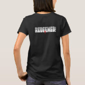 Ersetzte Schwarze Farbe Christlich T-Shirt (Rückseite)