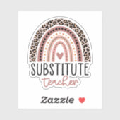 Ersetzter Lehrer, Geschenk für Lehrer Aufkleber (Blatt)