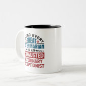 Ersetzter Tierarzt Zweifarbige Tasse (Vorderseite Links)