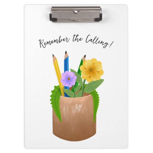 Ersetzung von Blume für Lehrkräfte Klemmbrett (Vorderseite)