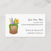 Ersetzung von Blume für Lehrkräfte Visitenkarte (Rückseite)