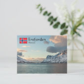 Ersfjorden Norwegen Postkarte (Stehend Vorderseite)