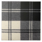 Erskine B/W Modern Original Scottish Clan Tartan Fliese (Vorderseite)
