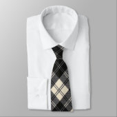 Erskine Black and White Original Scottish Tartan Krawatte (Gebunden)