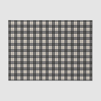Erskine Black und White Scottish Tartan Seidenpapier