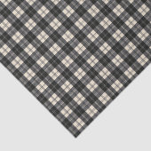 Erskine Black und White Scottish Tartan Seidenpapier (Ausschnitt)