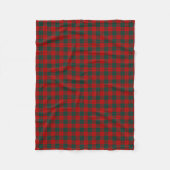 Erskine Clan Red und Green Tartan Fleecedecke (Vorderseite)