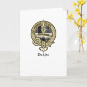 Erskine Clan Wappen Karte (Gelbe Blume)