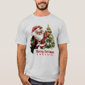 Erskine Scottie Dog Christmas Personalisiert T-Shirt (Vorderseite)