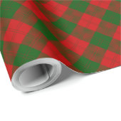 Erskine Tartan Rot kariert Geschenkpapier (Rolleneckpunkt)