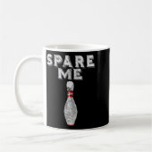 Erspar mir lustiges Bowling-Team Vintage  Kaffeetasse (Links)