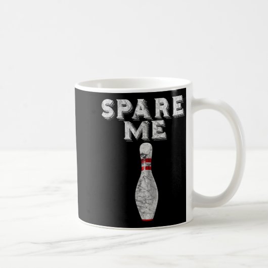 Erspar mir lustiges Bowling-Team Vintage  Kaffeetasse (Rechts)