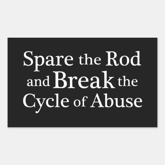 Ersparen Sie den Rod Rechteckiger Aufkleber (Vorderseite)