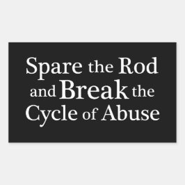 Ersparen Sie den Rod Rechteckiger Aufkleber