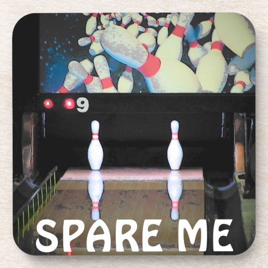 Ersparen Sie mir Bowling Meme Getränkeuntersetzer (Vorderseite)