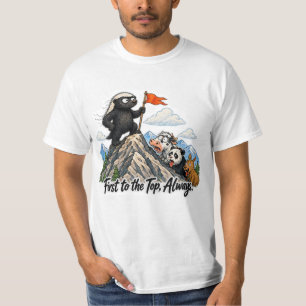 Erst bis zum Gipfel, immer Honey Badger Mountain T-Shirt
