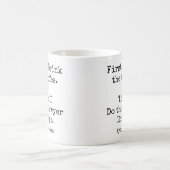 Erst Kaffee, dann Anwaltssachen lustig Kaffeetasse (Mittel)