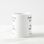 Erst Kaffee, dann mache ich das Boxen lustig Kaffeetasse (Mittel)