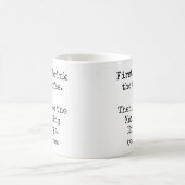 Erst Kaffee, dann mache ich Stricksachen lustig Kaffeetasse (Mittel)
