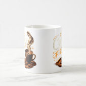 Erst Kaffee, dann Menschen Lustige Kaffeetasse (Mittel)