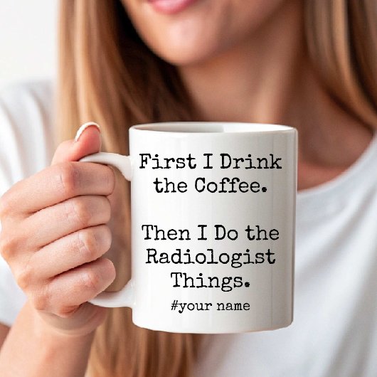 Erst Kaffee, dann Radiologensachen lustig Kaffeetasse