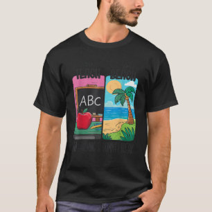 Erst lehren dann Strand verdiene ich eine Sommerpa T-Shirt