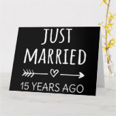 Erst vor 15 Jahren verheiratet I Karte (Gelbe Blume)