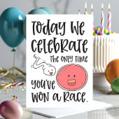 Erst wenn du ein Race Sperm gewonnen hast | Funny Karte