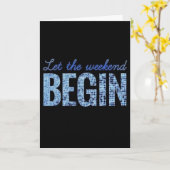 **ERSTATTUNG - EIN KONTINUIERLICHES WOCHENENDE!** KARTE (Gelbe Blume)