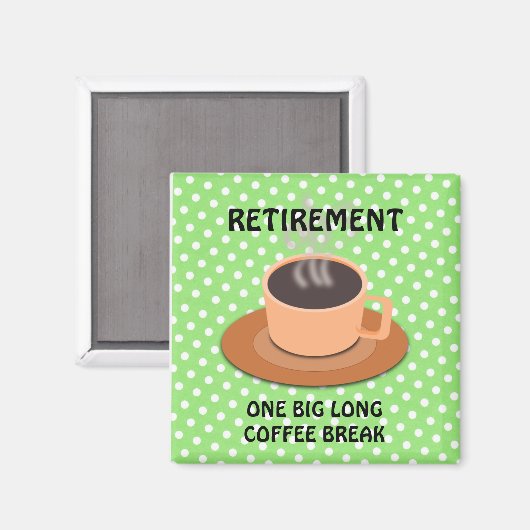 ERSTATTUNG: EINE GROSSE KAFFEE-BREITE MAGNET (Vorderseite/Rückseite)