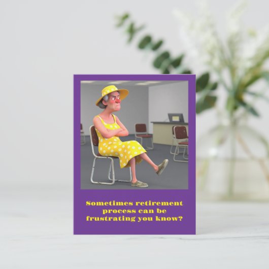 " ERSTATTUNGSPROZESS IM AMT " POSTKARTE (Stehend Vorderseite)