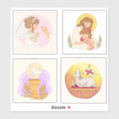 Erstaufkleber für das heilige Kommunion-Set Aufkleber (Blatt)