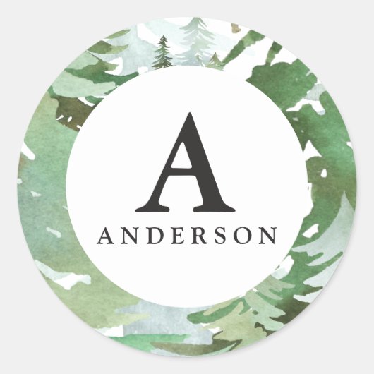 Erstaufkleber für die Farbe des Waldes Runder Aufkleber (Vorderseite)