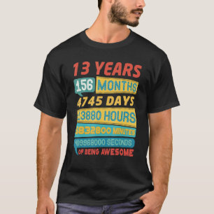 Erstaunlich 13 Jahre alt Vintage 13. Geburtstag T-Shirt